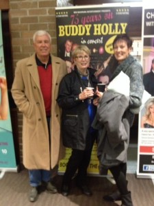 The Winners of Buddy Holly tickets. Bruce and Laraine Falls with Presenter Rhonda Francis 